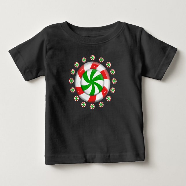 T-shirt Pour Bébé Noël (Devant)