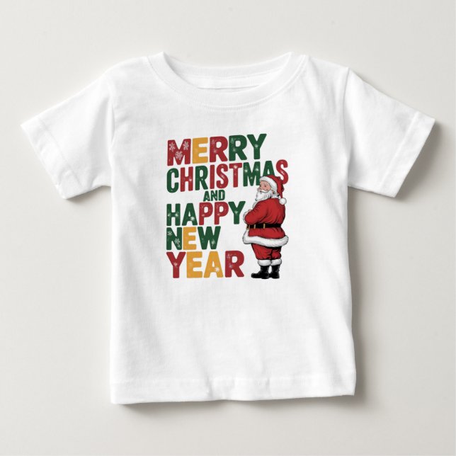 T-shirt Pour Bébé Noël (Devant)