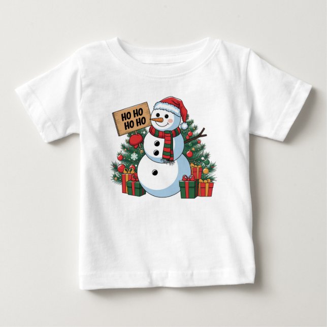 T-shirt Pour Bébé Noël (Devant)