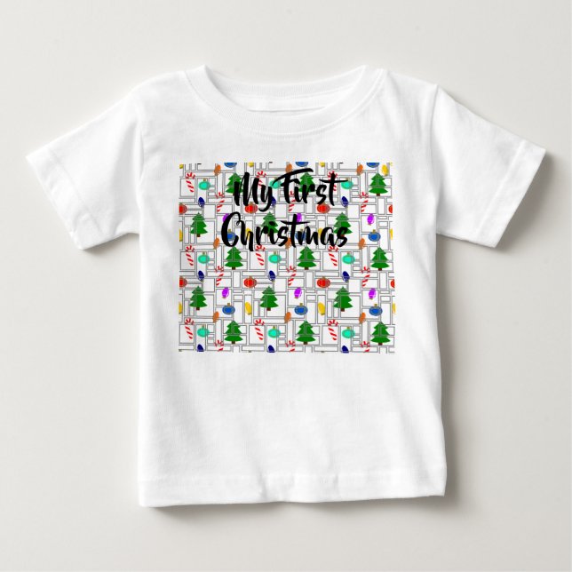 T-shirt Pour Bébé Noël (Devant)