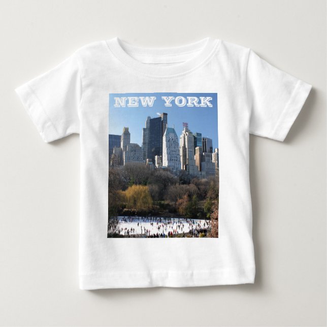 T-SHIRT POUR BÉBÉ NOËL À NEW YORK (Devant)
