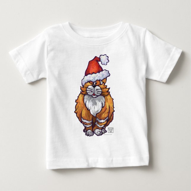 T-shirt Pour Bébé Noël au gingembre (Devant)