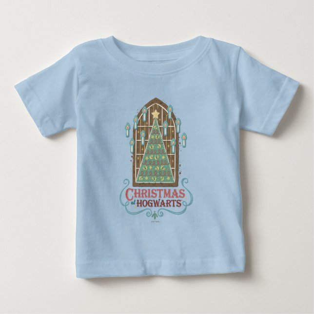 T-shirt Pour Bébé Noël au graphique de cookie HOGWARTS™ (Devant)