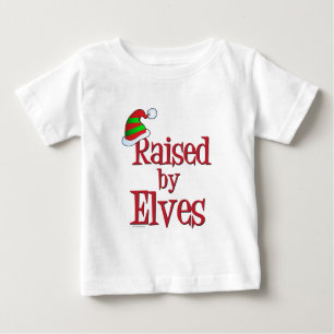 T-shirt Pour Bébé Noël CUTE élevé par la famille Elves