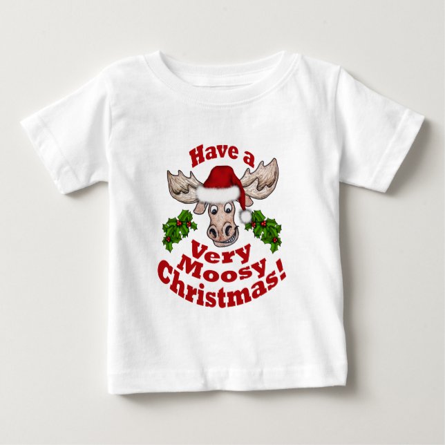 T-shirt Pour Bébé noël de l'osse (Devant)