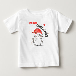 T-shirt Pour Bébé Noël de Meowy
