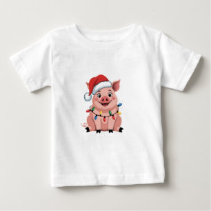 T-shirt Pour Bébé Noël de porc Noël Noël Noël Noël Noël Noël Noël No