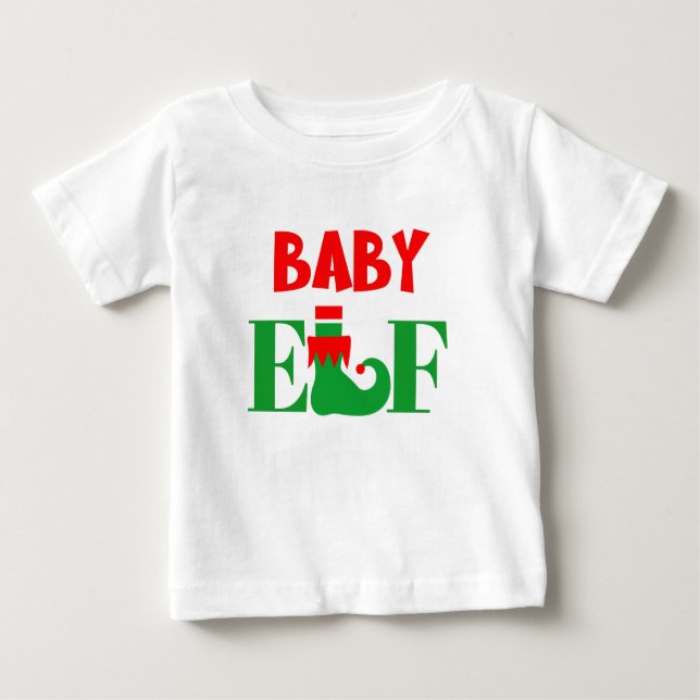 T-shirt Pour Bébé Noël des elfes (Devant)