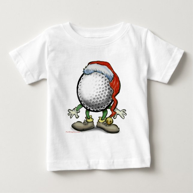 T-shirt Pour Bébé Noël du golf (Devant)