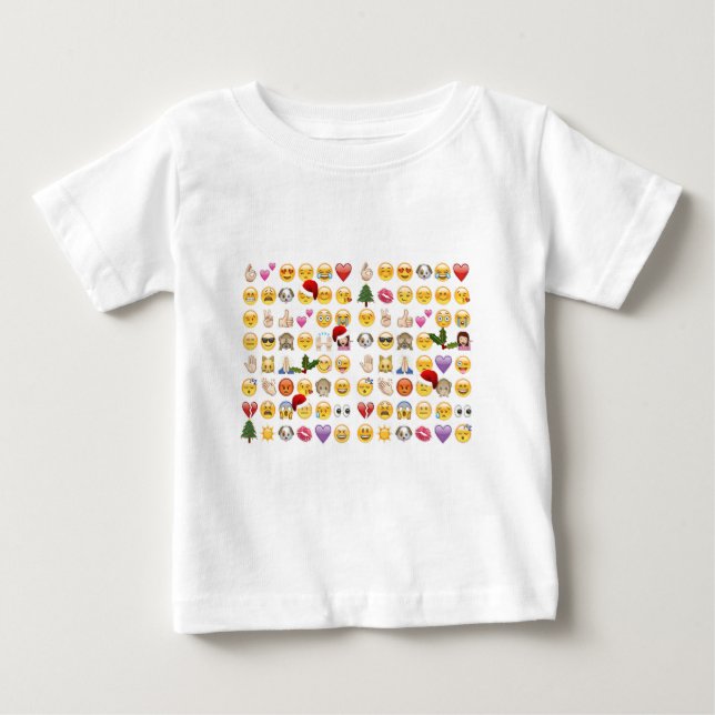 T-shirt Pour Bébé noël emojis (Devant)