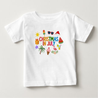 T-shirt Pour Bébé Noël en juillet