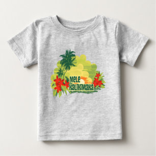 T-shirt Pour Bébé Noël hawaïen de Mele Kalikimaka