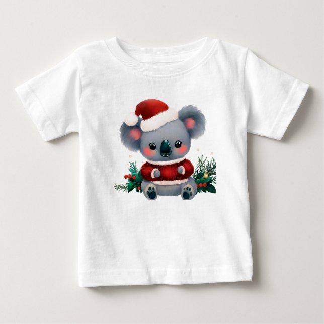 T-shirt Pour Bébé Noël Koala 3 (Devant)