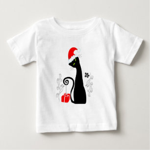 T-shirt Pour Bébé Noël moderne Kitty