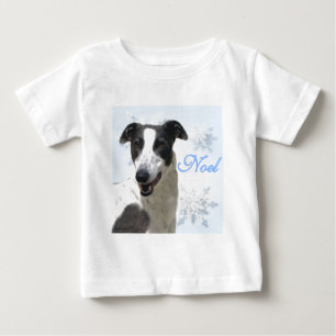 T-shirt Pour Bébé Noel noir et blanc gris2