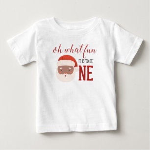 T-shirt Pour Bébé Noël Santa Premier Anniversaire