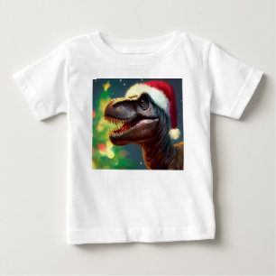 T-shirt Pour Bébé Noël T-Rex 2