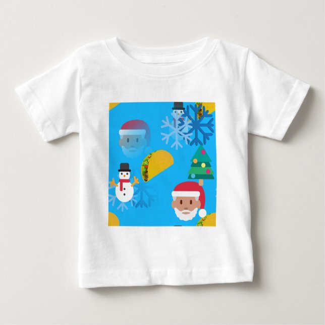 T-shirt Pour Bébé noël taco emoji (Devant)