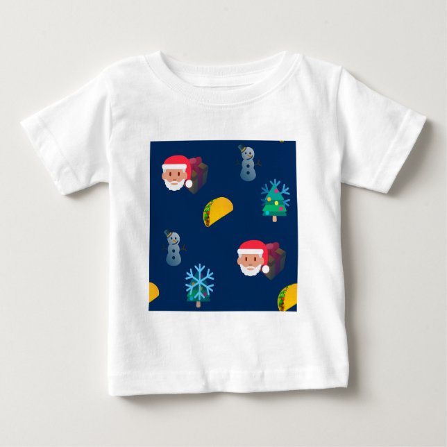 T-shirt Pour Bébé noël taco emoji (Devant)