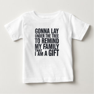 T-shirt Pour Bébé Noël va être sous l'arbre Famille de Noël 