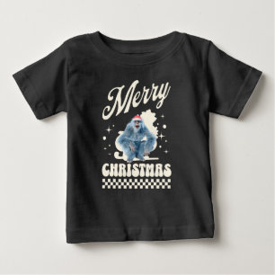T-shirt Pour Bébé Noël Yéti drôle Humour de fêtes