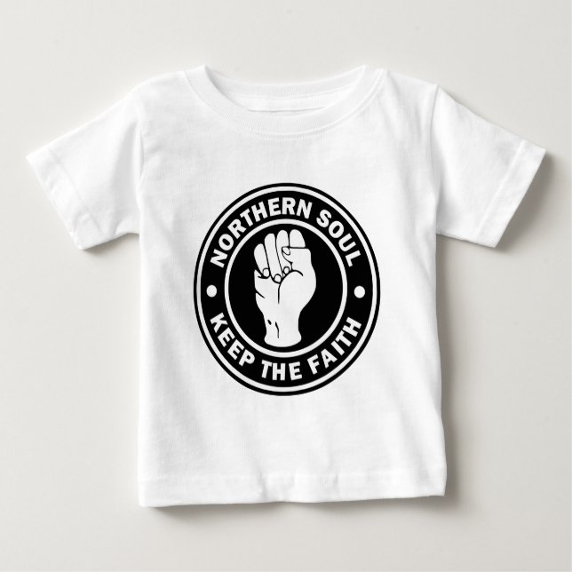 T-shirt Pour Bébé noir du nord de logo d'âme (Devant)
