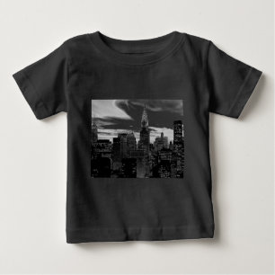 T-shirt Pour Bébé Noir et blanc New York