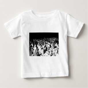 T-shirt Pour Bébé Noir et blanc New York
