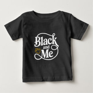 T-shirt Pour Bébé Noir et moi - Gras minimaliste conception de typog