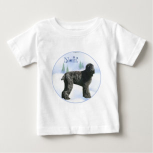 T-shirt Pour Bébé Noir russe Terrier Noel