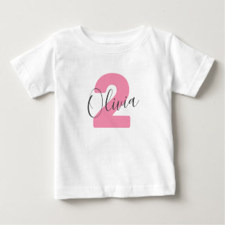 T-shirt Pour Bébé Nom customisé Chemise Anniversaire Chemise