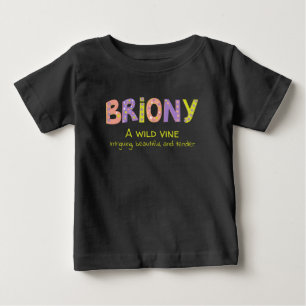 T-shirt Pour Bébé Nom de corail vert violet brun