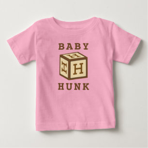T-shirt Pour Bébé Nom de Hunk sur American Apparel
