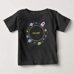 T-shirt Pour Bébé Nom de l'espace extra-atmosphérique en orbite