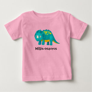 T-shirt Pour Bébé Nom de votre enfant Dinosaur Design Tee - shirt