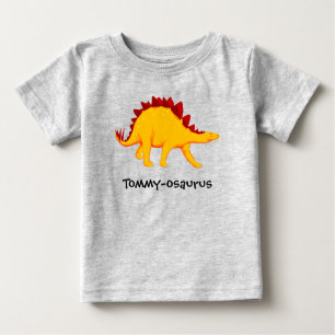 T-shirt Pour Bébé Nom de votre enfant Dinosaur Design Tee - shirt
