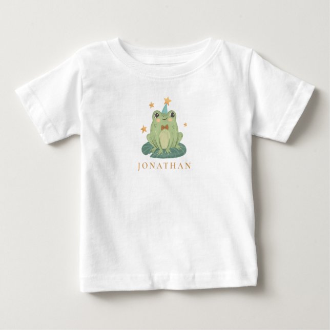 T-shirt Pour Bébé Nom du champignon Grenouille mignonne Bodysuit béb (Devant)