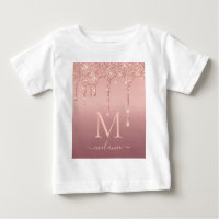 Nom du monogramme Rose texte Parties scintillant d