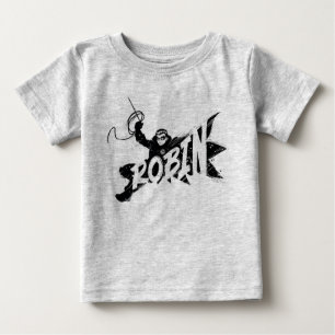 T-shirt Pour Bébé Nom du pinceau encre de Robin