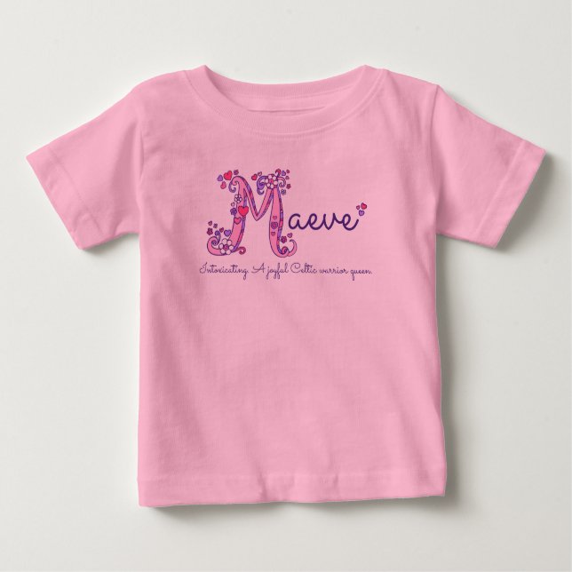 T-shirt Pour Bébé Nom et signification du nom et du vêtement pour bé (Devant)