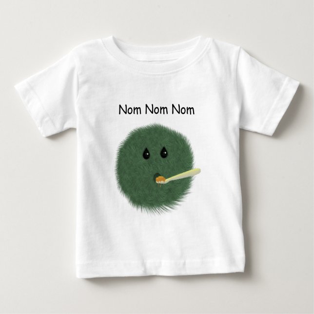T-shirt Pour Bébé Nom Nom Nom Nom Chemise (Devant)