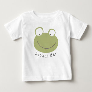 T-shirt Pour Bébé Nom personnalisable Cute Frog