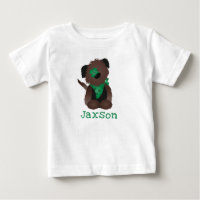 Nom personnalisé Chien quatre feuilles Clover