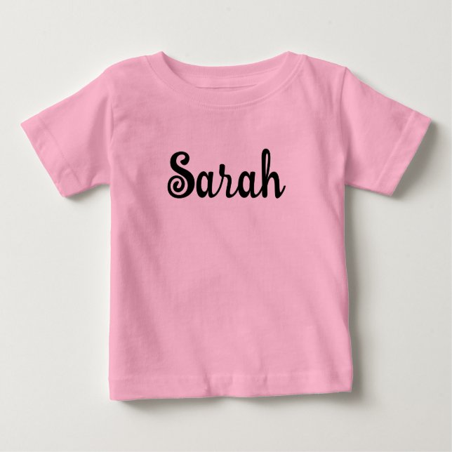 T-shirt Pour Bébé Nom personnalisé - Créez votre propre nom (Devant)