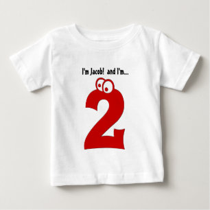 T-shirt Pour Bébé Nombre de 2ème anniversaire de bébé grand deux
