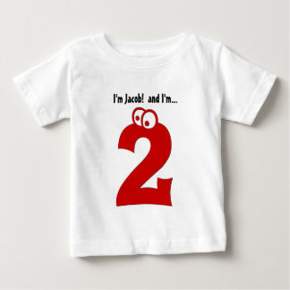 T-shirt Pour Bébé Nombre de 2ème anniversaire de bébé grand deux ans