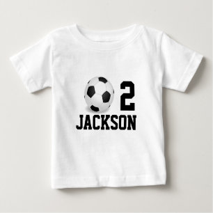 T-shirt Pour Bébé Nombre personnalisé d'année de bébé du FOOTBALL