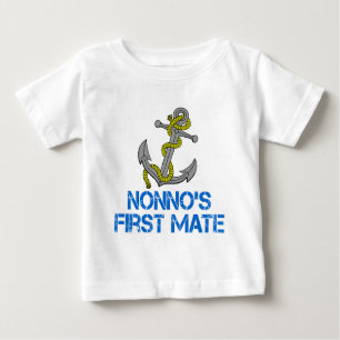 T-shirt Pour Bébé Nonno's First Mate