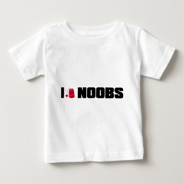T-shirt Pour Bébé noobs i (de sac à thé) (Devant)
