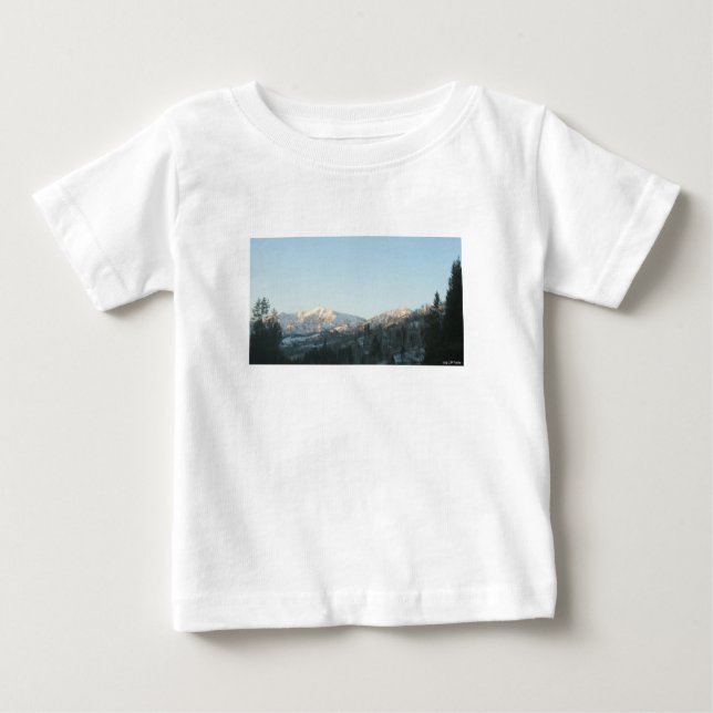 T-shirt Pour Bébé Northern Rocky Mountain Forest  (Devant)